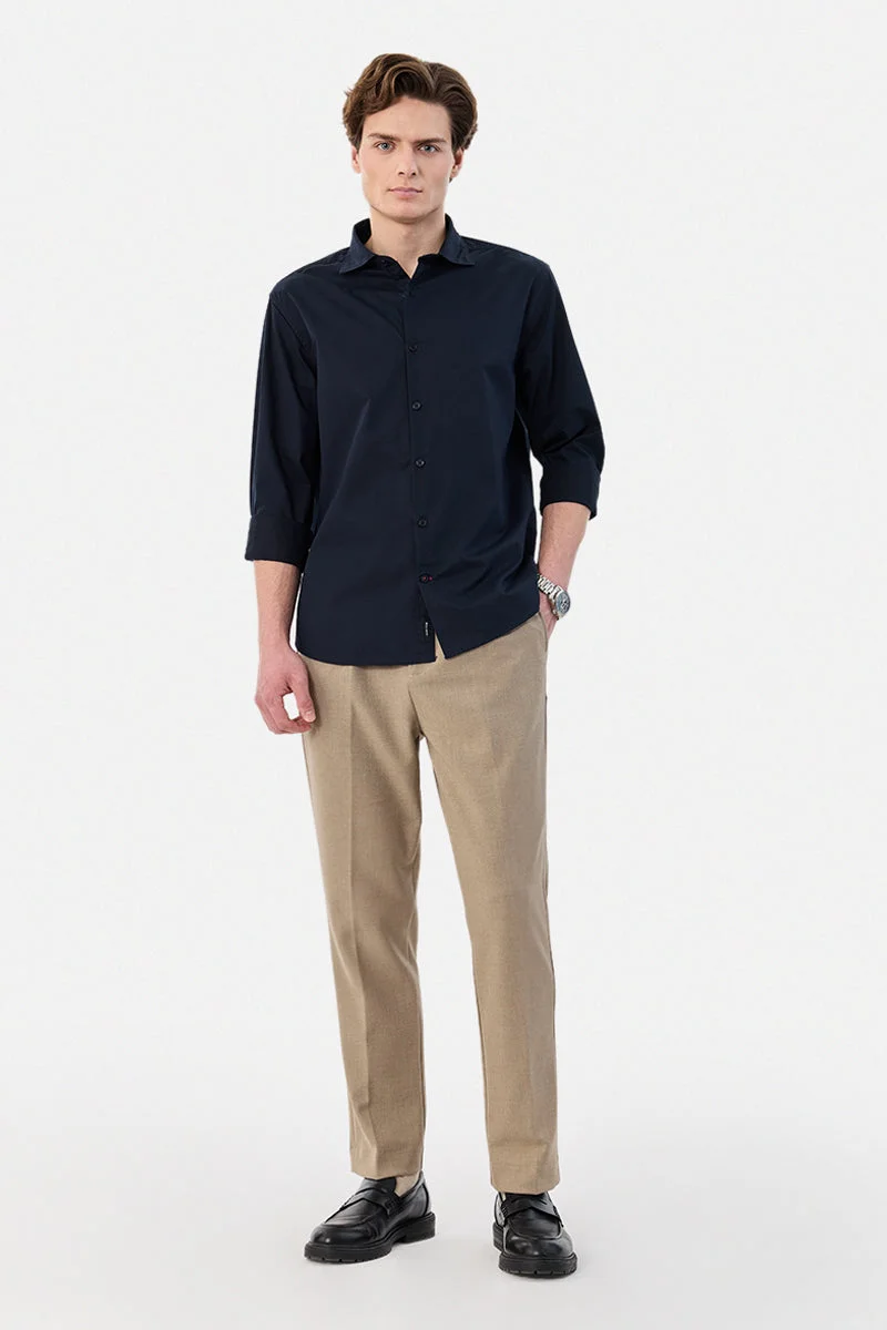 سنيتش Regular Fit 100% Cotton Shirt